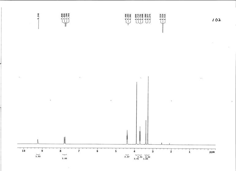 1-甲氧基乙基-3-甲基咪唑溴盐,EOMMImBr,374929-87-0,1-methoxyethyl-3-methylimidazolium bromide,核磁 NMR, H谱, 氘代DMSO