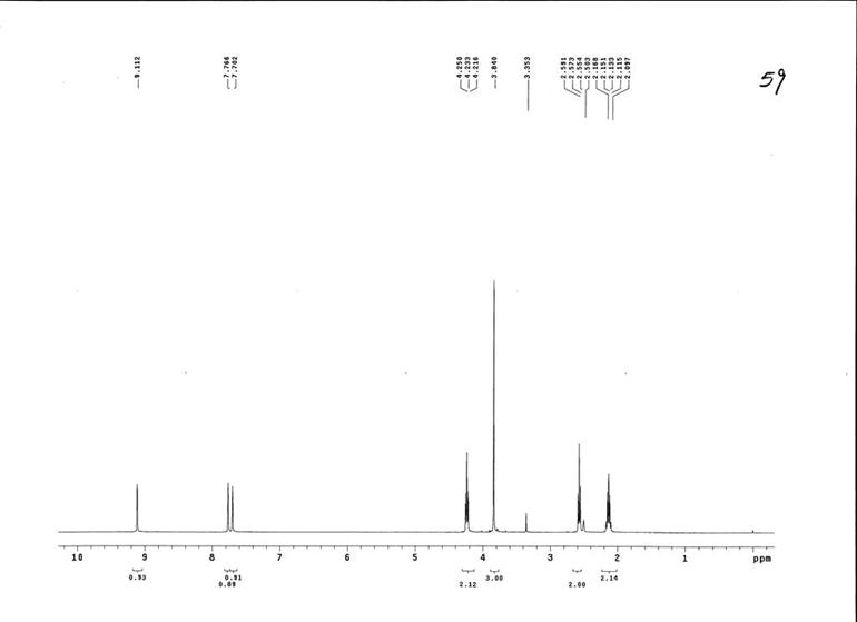 1-腈丙基-3-甲基咪唑六氟磷酸盐,CPMImPF6,683224-98-8,1-cyanopropyl-3-methylimidazolium hexafluorophosphate,核磁 NMR, H谱, 氘代DMSO