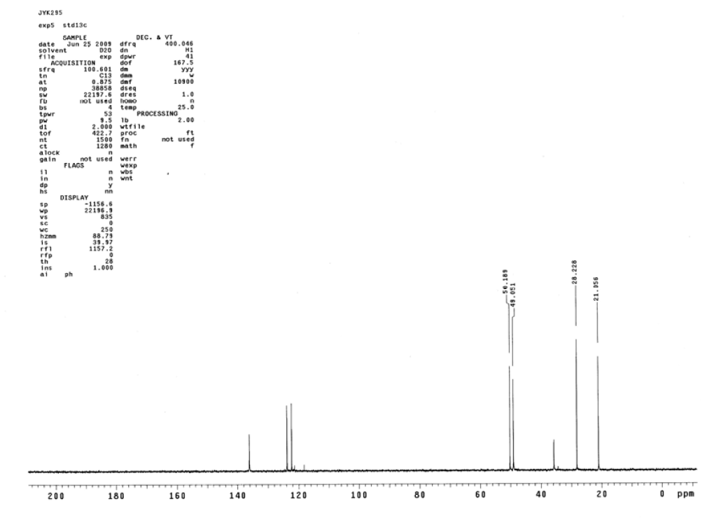 1-丁基磺酸-3-甲基咪唑三氟甲烷磺酸盐,BSO3HMImOTf,657414-80-7,1-butylsulfonic-3-methylimidazolium trifluoromethanesulfonate,NMR,C谱,D2O