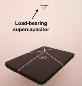 Load-bearing supercapacitor